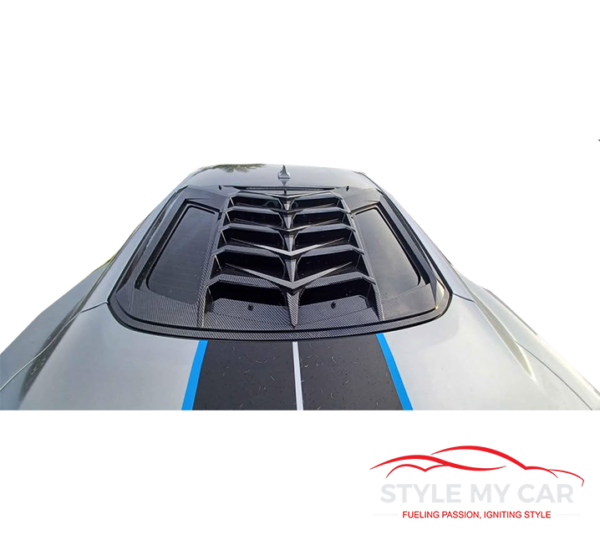 Give your 2015-2023 Ford Mustang a bold, performance-inspired upgrade with the Lamborghini Style Rear Window Louver - Image 4