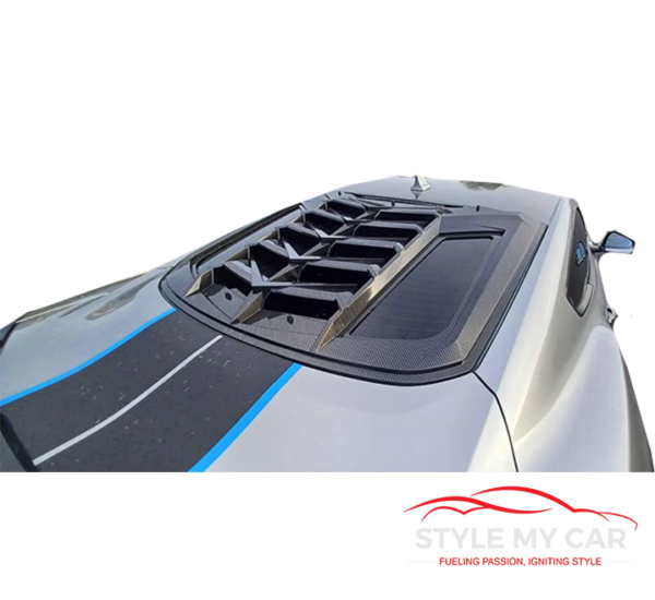 Give your 2015-2023 Ford Mustang a bold, performance-inspired upgrade with the Lamborghini Style Rear Window Louver - Image 3