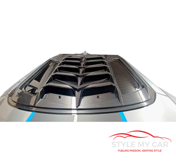 Give your 2015-2023 Ford Mustang a bold, performance-inspired upgrade with the Lamborghini Style Rear Window Louver - Image 5